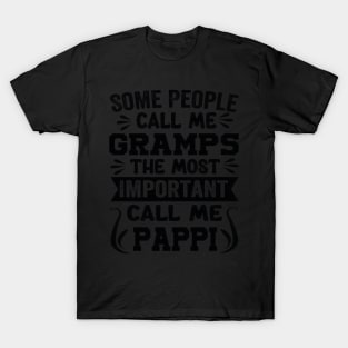 Some People Call Me Gramps The Most Important Call Me T-Shirt
